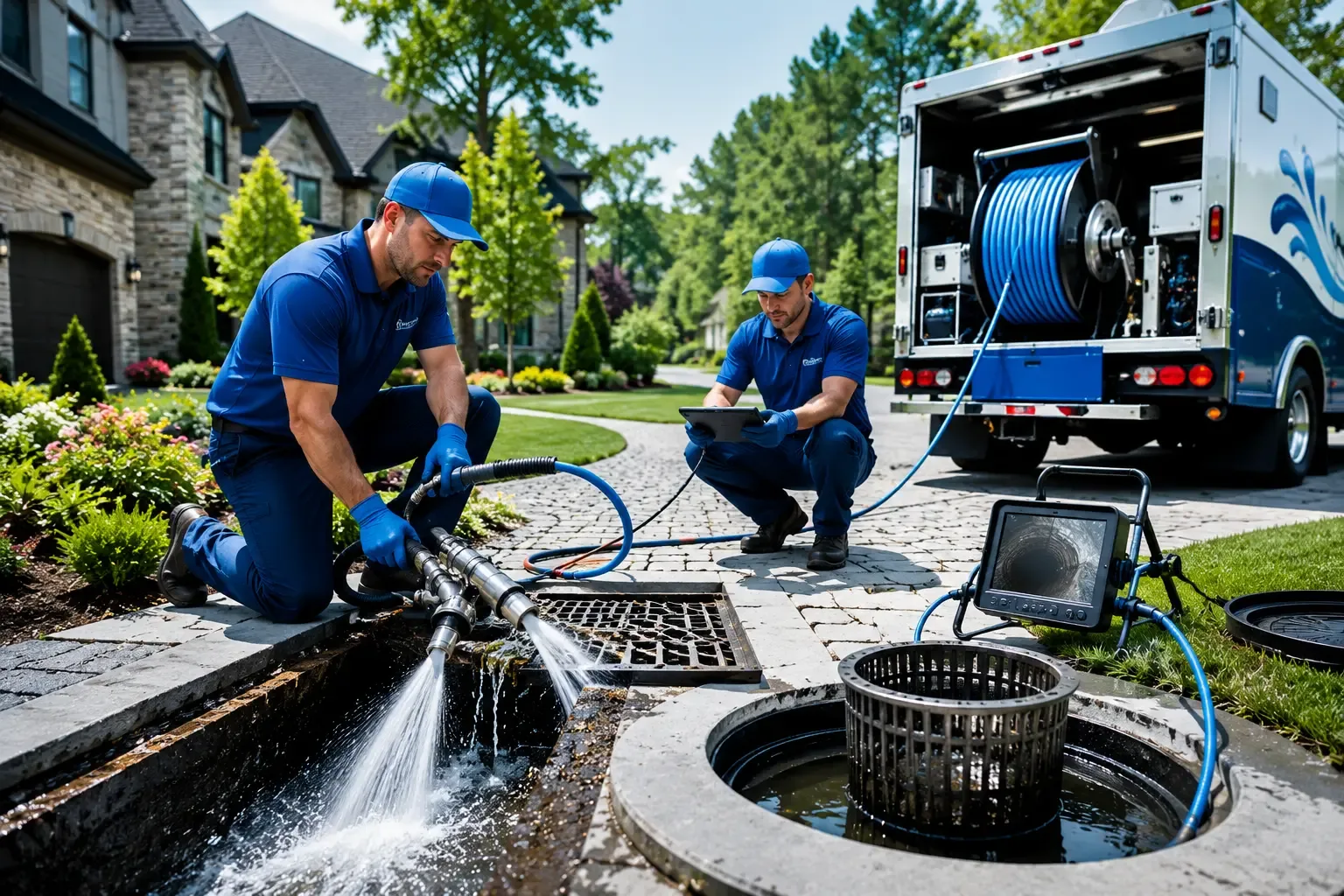 Local outdoor drain cleaning professionals in King, WI